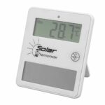 Humidity Meter, 24 Hours Maximum and Minimum Temperature Monitoring 20 Seconds/time Easy Operation 50mAh Light Energy Thermometer for -20 to 70°C