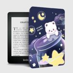 shzrgarts Slimshell Case For 6" Kindle Paperwhite 10Th Generation 2018 Release - Pu Leather Covers For Kindle Paperwhite E-Reader Accessory-Carto