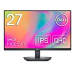 Dell SE2723DS 27 Inch QHD (2560x1440) Monitor, 75Hz, IPS, 4ms, AMD FreeSync, Height Adjust, 99% sRGB, DisplayPort, 2x HDMI, 3 Year Warranty,Black