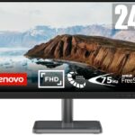Lenovo L24i-30 24 Inch Full HD (1080p) Monitor (IPS Panel, 75Hz, 4ms, HDMI, VGA, AMD FreeSync) - Raven Black