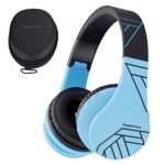 Bluetooth Headphones for kids, PowerLocus Wireless Foldable Headphones Over Ear, Headphone with Microphone, 85DB Volume Limit, Wireless &Wired He