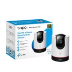 TP-Link Tapo 2K QHD Pan/Tilt Security Camera, AI Detection, Privacy Protection, Starlight Sensor, 2-way Audio, 4MP, Night Vision, Cloud&SD Card S