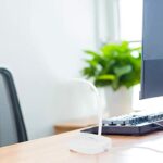 Airshi Desktop Mic, Gooseneck Usb Mic, Pc Mic, Easy to Use Touch for Windows Xp/7/8/10 (White)