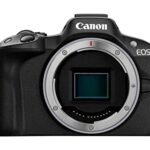 Canon EOS R50|24.2MP APS-C Mirrorless Camera|Body Only|Up to 15fps Cont.|Dual Pixel CMOS AF II|4K 30p Oversampled 6K|Vari-Angle Screen|Bluetooth