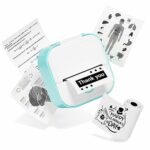 Phomemo Printer,Inkless Photo Printer,Mini Portable Wireless Printer for IOS & Android,Bluetooth Printer for Kids,203dpi Black and White Printing