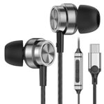 USB C Headphones for Samsung Galaxy S23 Ultra S22 S21 FE S20 A53, USB C Earphones with microphones type c in ear headphones wired Earphones Compa