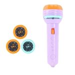 Pictures Torch Projector 24 Pictures Flashlight Projector Torch Sleep Story Slide Projector Educational Bedtime Cognition Device (Purple)