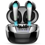 Wireless Earbuds, Bluetooth 5.3 Headphones In Ear with Dual Mic, 2022 Wireless Headphones 35H Wireless Earphones Sport HiFi Stereo Deep Bass Nois