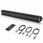 VersionTech PC Soundbar, Wired & Wireless Bluetooth BT Computer Speakers with Remote Control RCA,AUX, Portable USB Home Theater Stereo Sound Bar
