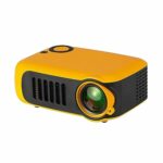 Ronyme Portable Video Projector Movie Projector USB with Remote Control UK Adapter 1080P Supported Outdoor Small Projector 13.5x9.7x5cm for Trave