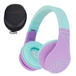 Bluetooth Headphones for kids, PowerLocus Wireless Foldable Headphones Over Ear, Headphone with Microphone, 85DB Volume Limit, Wireless &Wired He