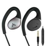 Avantree Resolve - Wired Open-Ear Earbuds & Microphone for Music & Calls with in-Line Controls, Surroundings Awareness, 3.5mm AUX Jack, and Wrap