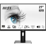 MSI PRO MP273QP 27" Monitor, Adjustable, WQHD (2560 x 1440), 75Hz, IPS, 5ms, 2x HDMI, DisplayPort, Speakers, Anti-Glare, Anti-Flicker, Less Blue