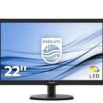 Philips 223V5LHSB2 - 22 Inch FHD Monitor, 60Hz, 5ms, IPS, Smart Contrast, SamrtControl (1920 x 1080, 200 cd/m², HDMI/VGA)
