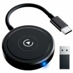 Carplay Wireless Adapter for iPhone, Wireless CarPlay Dongle Adapter, Bluetooth CarPlay Adapter Convert Factory Wired CarPlay to Wireless CarPlay