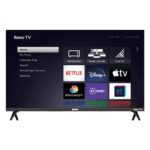 RCA Roku TV 32" Screen Smart TV, RR32HD1A 32 Inch TV with Apple TV+ BBC Netflix Freeview, HDR DVB-T2/T Dolby Audio 2 x HDMI 2 x USB Port, Ideal T