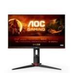 AOC AGON 24G2SAE - 23.8 Inch FHD Gaming Monitor, VA, 1ms, FreeSync Premium , Low input Lag, Speakers, Shadow Control (1920 x 1080 @ 165Hz, 350 cd