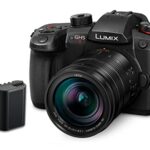 Panasonic LUMIX GH5M2 Mirrorless Camera with wireless live streaming and a LEICA 12-60mm F2.8-4.0 lens Plus additional battery pack - Black
