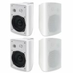 STUDIOFINIX 5.25 Inches Compatable with Bluetooth Outdoor Speakers 600 Watts with Superior Stereo Dome Tweeter Perfect for Indoor- Outdoor Patio