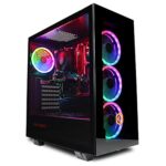 CYBERPOWERPC Wyvern Gaming PC - AMD Ryzen 5 4500, Nvidia RTX 3060 12GB, 16GB RAM, 500GB NVMe SSD, 650W 80+ PSU, Wi-Fi, Windows 11, Onyxia III RGB