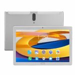 HEITIGN 10.1 Inch Tablet, Dual Speakers Octa Core Processor Multifunctional 10.1 Inch Tablet PC 6GB RAM 128GB ROM for Learning for Work (Silver)