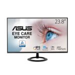 ASUS VZ24EHE Eye Care Monitor – 23.8 inch Full HD (1920 x 1080), IPS, 75Hz, Adaptive-Sync/FreeSync, HDMI, Low blue light, Flicker free, Ultra-sli