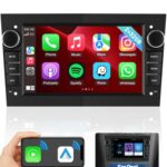 Hikity Android 11 Car Stereo for Opel Astra Corsa Meriva 2GB+32GB GPS Navigator Apple Carplay Car Radio 7 Inch Touch Screen In-Dash Car Player Su