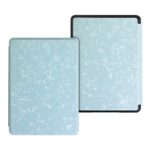 XYFCJK Paperwhite 1 2 3 Case For Kindle - (6Th 7Th Gen) 2013 2015 Smart Floral Cover, Slimshell Pu Leather Anti-Drop Waterproof Case For Dp75Sd,