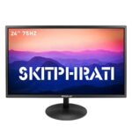 SKitphrati 24 Inch Monitor FHD 1920x1080P LED Screen Display HDMI VGA Monitor for PC Laptop Computer (VESA Mounting 99% sRGB), Black