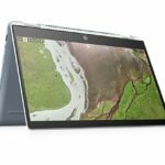 HP Chromebook x360 14-da0002na Convertible Laptop, Intel Pentium Gold 4417U, 4 GB RAM, 32 GB eMMC, 100 GB Google One Cloud Storage (1 Year Subscr
