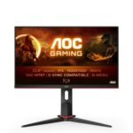 AOC Gaming 24G2SP - 24 Inch FHD Monitor, 165Hz, IPS, 1ms, FreeSync Premium, Gsync Compatible, Height Adjust, Low Input lag, Game modes (1920 x 10