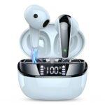 Wireless Earbuds, Bluetooth 5.3 Headphones in Ear with Immersive Sound, Wireless Headphones Dual LED Display Bluetooth Earphones IP7 Waterproof E