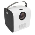 Projector, WiFi Low Noise Movie Projector Built-in Speaker 100‑240V 30‑120 Inch for IOS Outdoor (UK Plug)