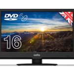 Cello 12 Volt C1620FS 12 Volt 16" inch Full HD LED Digital TV Built-in DVD Freeview HD and 12 volt Adaptor, Built in satellite receiver with HDMI