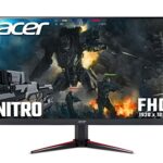 Acer Nitro VG240Ybmiix 23.8 inch Full HD Gaming Monitor (IPS Panel, FreeSync, 75Hz, 1ms, HDMI, VGA, Black/Red)