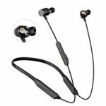 SoundPEATS Dual Drivers Bluetooth 5.0 Earphones, Force Pro Neckband Wireless Headphones IPX5 Sweatproof In-Ear Earbuds for Sports Built in Mic, 2