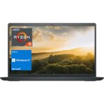 Dell Inspiron Laptop, 15.6" HD Display, AMD Ryzen 5 3450U Processor, 32GB RAM, 1TB SSD, Webcam, HDMI, SD Card Reader, Wi-Fi, Windows 11 Home, Car