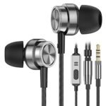 Earphones Wired In-Ear Headphones with Microphone and Pure Sound, Wired Earbuds with Strong Bass and Noise Isolating, 3.5mm Earphones for Samsung