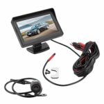 Reversing Camera, bluesees Universal 4.3" Parking Mirror Monitor Car LCD Mirror Monitor with Waterproof Night Vision Parking Reversing Camera Kit