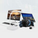 ASHATA USB Condenser Microphone, USB Computer Microphone With One-Button Mute,Omnidirectional Simple Desktop Condenser Microphone for Windows XP/