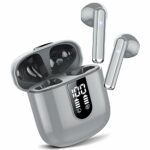 Wireless Earbuds, 2023 Bluetooth 5.3 Headphones, Stereo Earphones with ENC Mic, Wireless Headphones in ear earbuds with Dual LED Display, 30H Pla