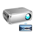Mini Projector, iTJQ WiFi Projector 1080P Supported, Portable Projector for Outdoor Movies, Phone Projector Compatible with iOS/Android, Laptop,