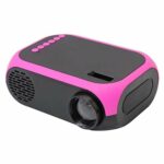 LIUXIUER Mini 1080P HD Portable Home Entertainment Video Projectors, Multimedia Home Theater with Remote Controller, Support HDMI, AV, SD, USB,D