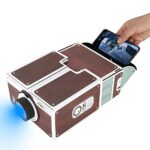 Vbestlife Cardboard Projector, Portable Mini DIY Homemade Smartphone Projector for Children Gift, for ios/for Android