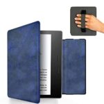 MyGadget Cover Synthetic Leather for Amazon Kindle Oasis 10th Generation from 2019 / 9th Generation 2017 Magnetic Flip Case - Bookstyle Protector