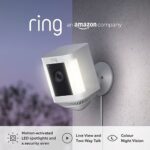 Ring Spotlight Cam Plus Plug-In by Amazon| Outdoor Security Camera 1080p HD Video, Two-Way Talk, Night Vision, LED Spotlights, Siren, alternative
