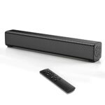 PC Soundbar, Wired and Wireless Computer Speaker Home Theater Stereo Sound Bar for PC, Desktop, Laptop, Tablet, Smartphone [RCA, AUX], Black