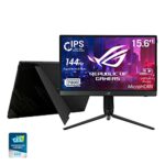 ASUS ROG Strix XG16AHP Portable 144Hz Gaming Monitor, 15.6-inch FHD, 144 Hz, IPS panel, G-SYNC compatible, 7800mAh battery, fold-out kickstand, U