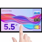 Waveshare 5.5inch HDMI AMOLED Display 1920x1080 Resolution Capacitive Touch Screen with Toughened Glass Cover Supports Multi Systems Raspberry Pi