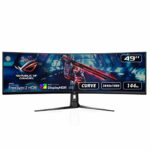 ASUS ROG STRIX Curved XG49VQ, 49 Inch DFHD (3840x1080) Gaming monitor, VA, up to 144Hz, 125% sRGB, DP, HDMI, USB3.0, FreeSync 2 HDR, DisplayHDR40